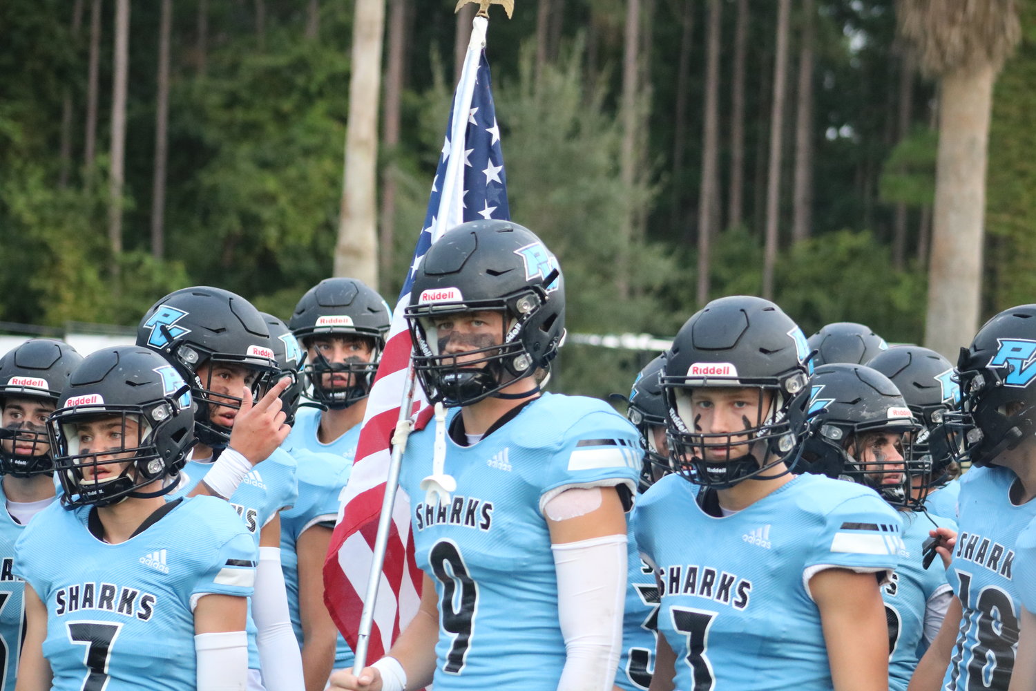 The Ponte Vedra Sharks football team will look to get their first district win this season when they travel to take on First Coast.